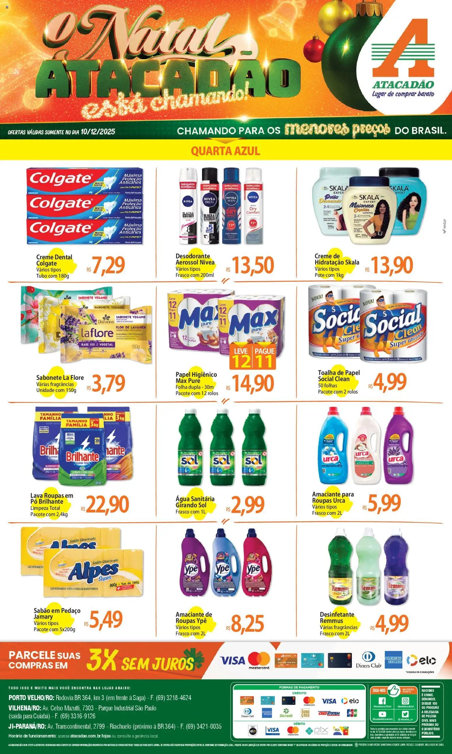 Pré-Visualização do folheto "Ofertas - RO" da loja Atacadão válido a partir de 10/12/2025