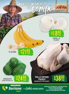 Vista previa las ofertas de la tienda Soriana - Soriana Martes y Miércoles del Campo Súper: Saltillo y Torreón desde el 31/03/2026 