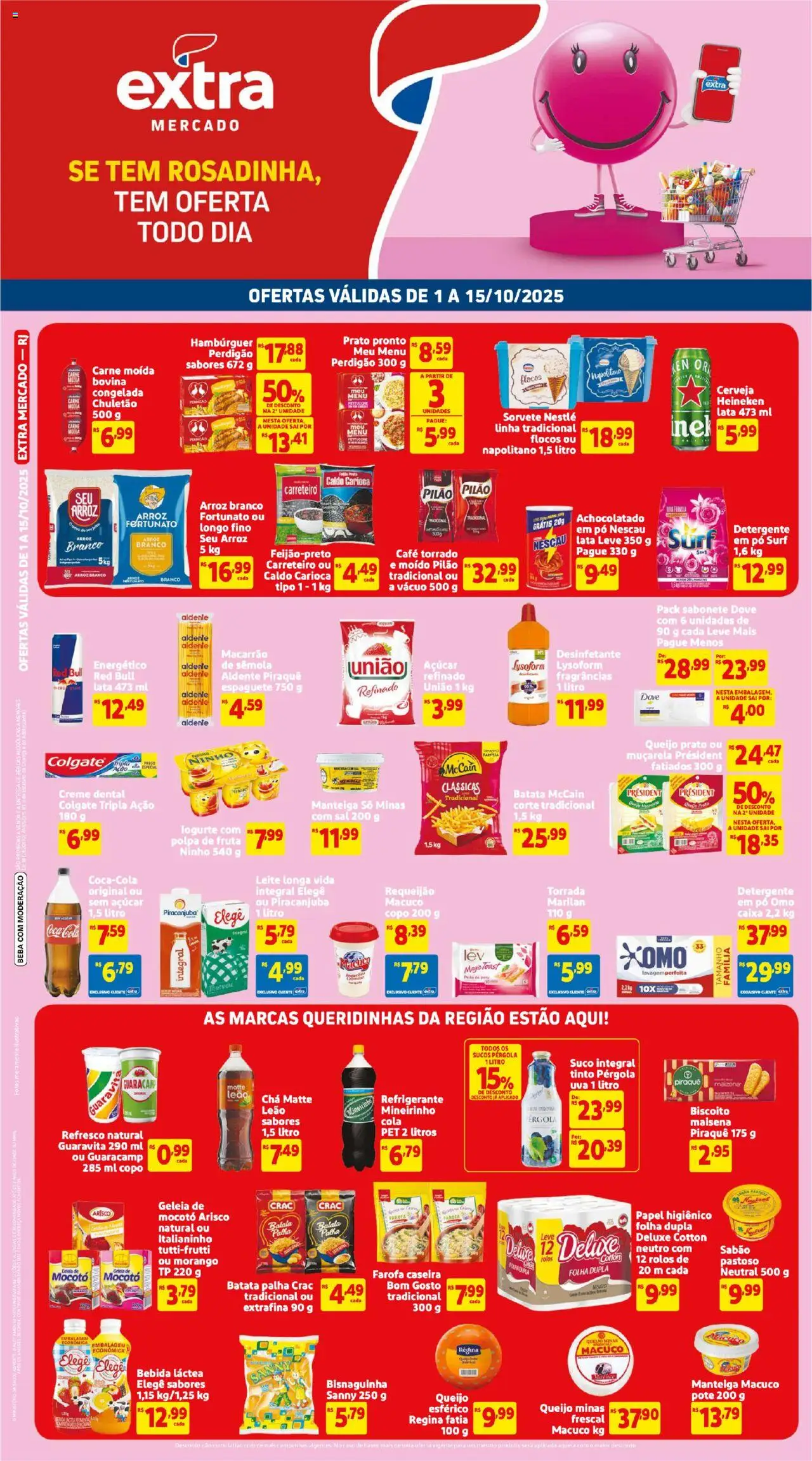Extra folheto "Ofertas de Mercado Rosadinha" válido a partir de 01/10/2025 - número de página 1