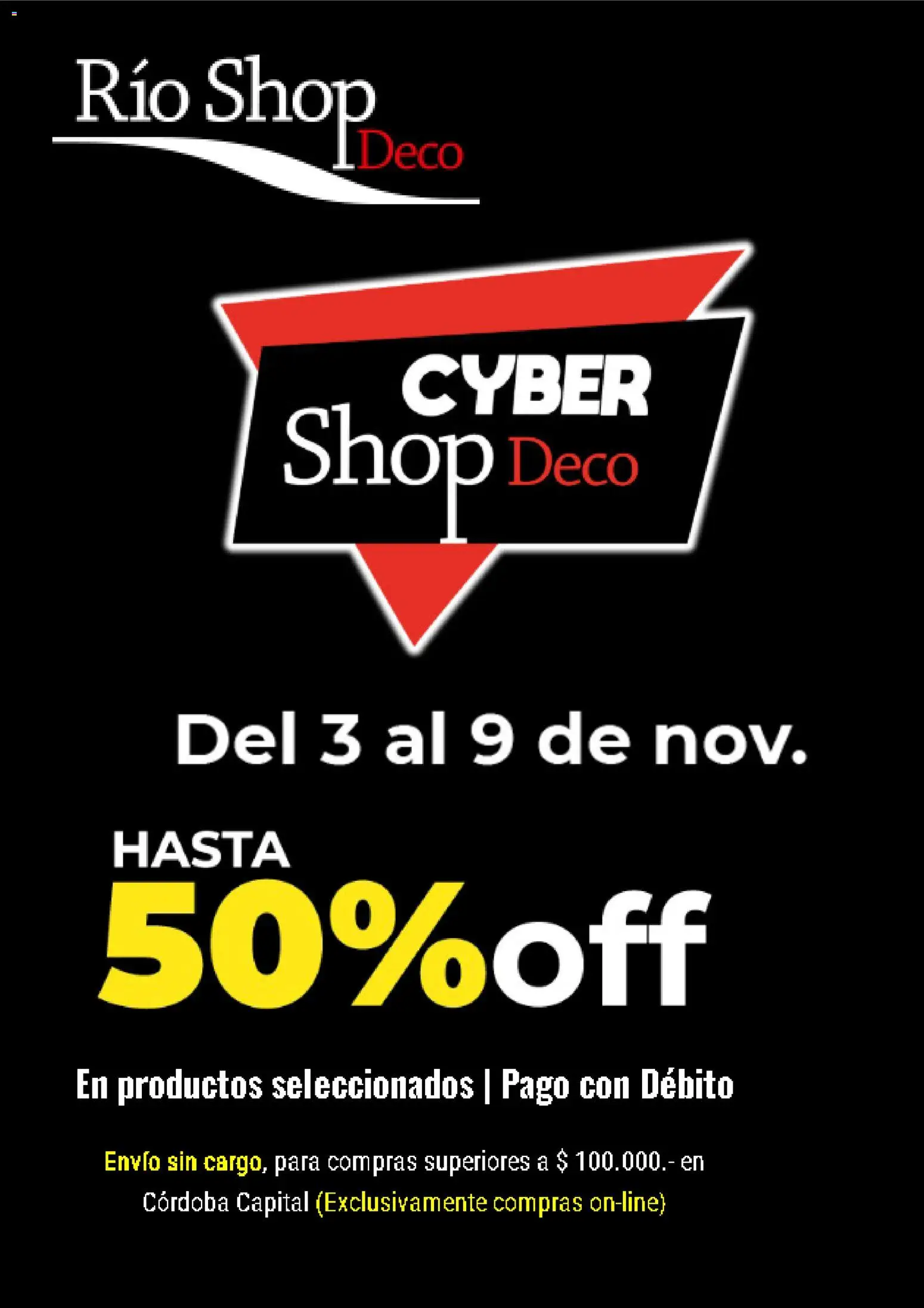 Vista previa del folleto de la tienda Río Shop Deco válido desde el 03/11/2025 