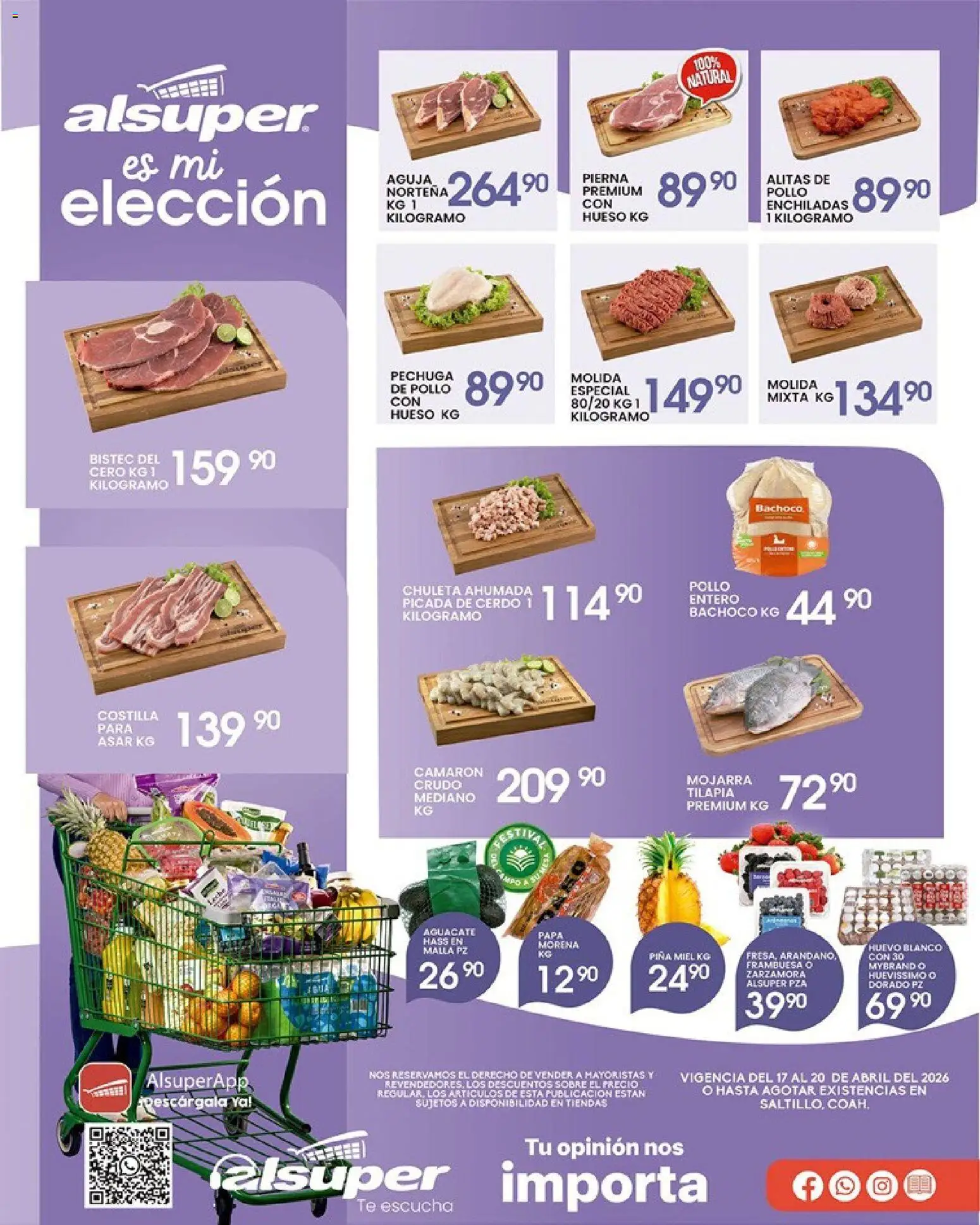 Vista previa las ofertas de la tienda Alsuper - Alsuper folleto Saltillo desde el 17/04/2026 