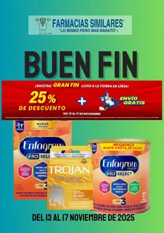 Vista previa las ofertas de la tienda Farmacias Similares - Buen Fin desde el 13/11/2025 