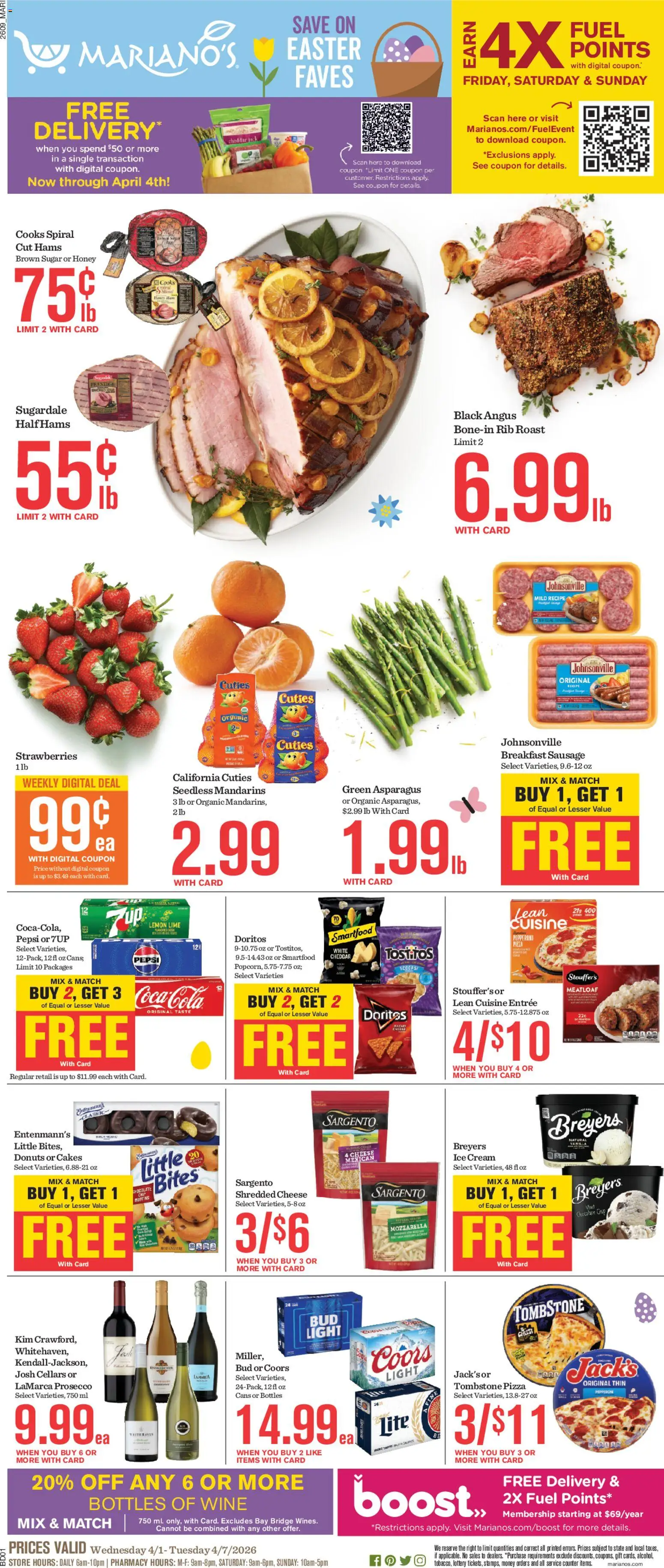 Ad Preview of Mariano's Mariano's Weekly Ad from 04/01/2026