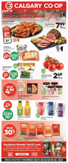Preview of leaflet Weekly flyer / circulaire from shop Calgary Co-op is valid from Nov 20, 2025