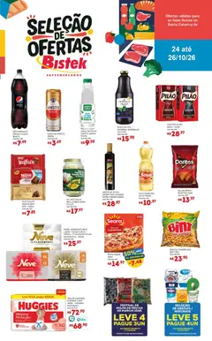 Pré-Visualização do folheto "Ofertas do Fim de Semana" da loja Bistek Supermercados válido a partir de 24/10/2025