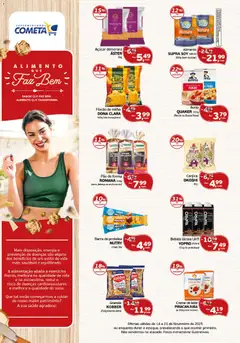 Pré-Visualização do folheto "Ofertas Alimento Que Faz Bem" da loja Cometa Supermercados válido a partir de 14/11/2025 | Página: 1