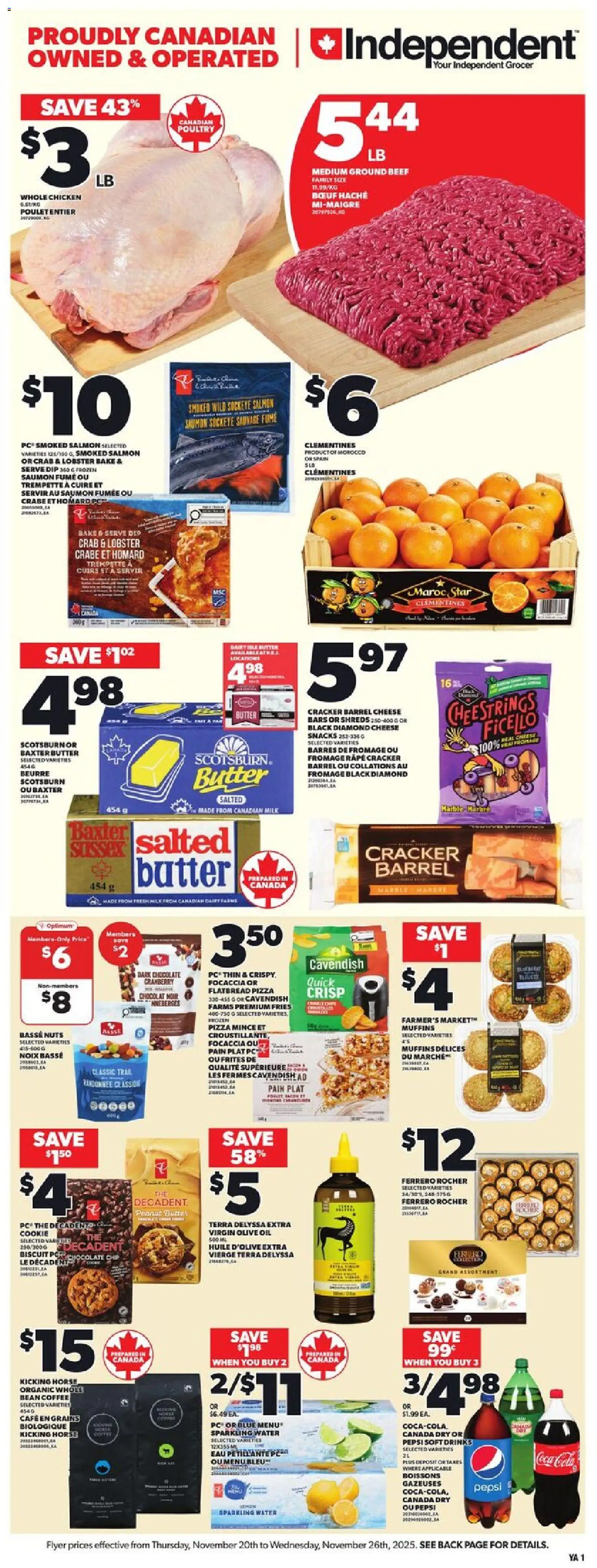 Preview of leaflet Weekly Flyer - NS from shop Independent Grocer is valid from Nov 20, 2025