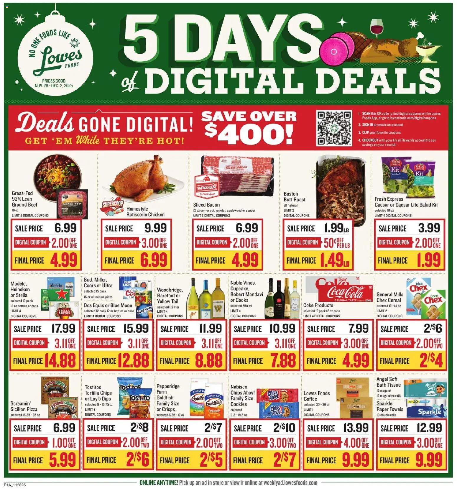 Ad Preview of Lowes Foods Weekly Ad from 11/28/2025