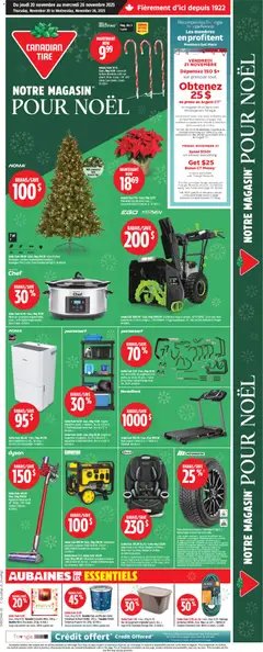 Un aperçu du dépliant Circulaire du magasin Canadian Tire est valide à partir 20 nov. 2025