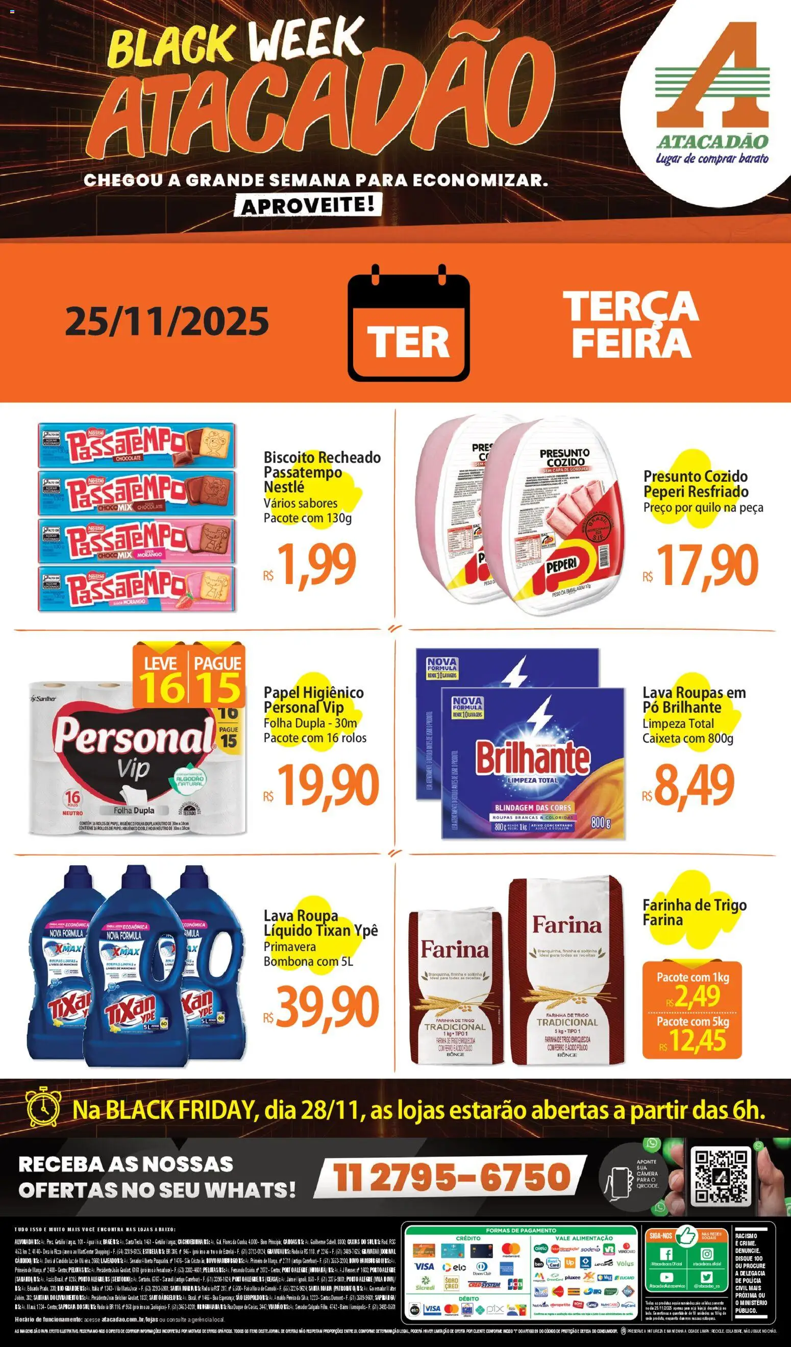 Pré-Visualização do folheto "Ofertas - RS" da loja Atacadão válido a partir de 25/11/2025