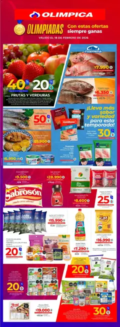  Vista previa del prospecto Miércoles de plaza del almacen Olímpica válida del 18/02/2026 al 18/03/2026