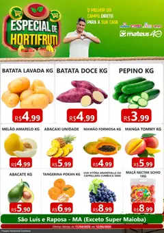 Pré-Visualização do folheto "Mateus ofertas Hortifruti" da loja Mateus válido a partir de 11/04/2026
