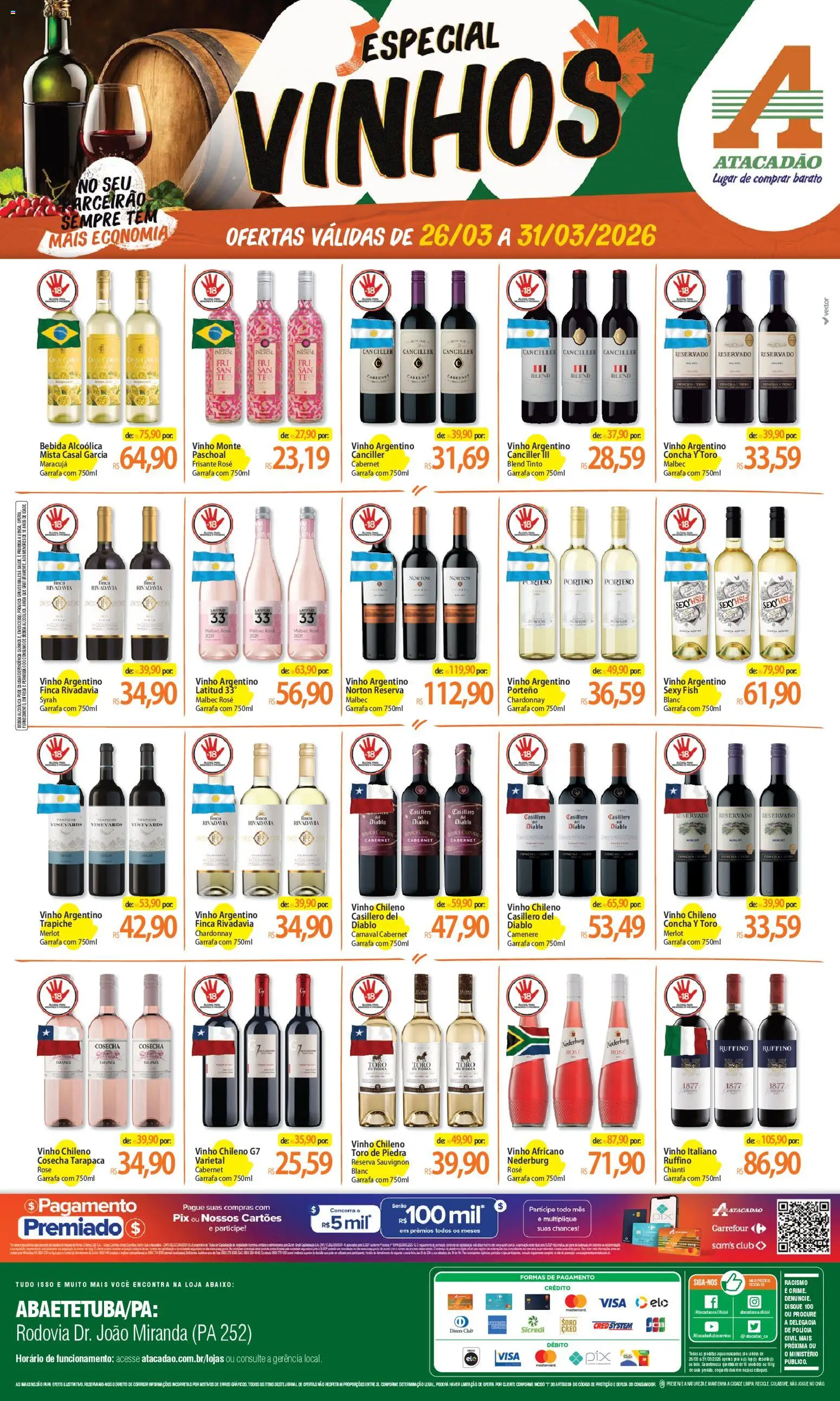 Pré-Visualização do folheto "Atacadão ofertas - PA" da loja Atacadão válido a partir de 26/03/2026