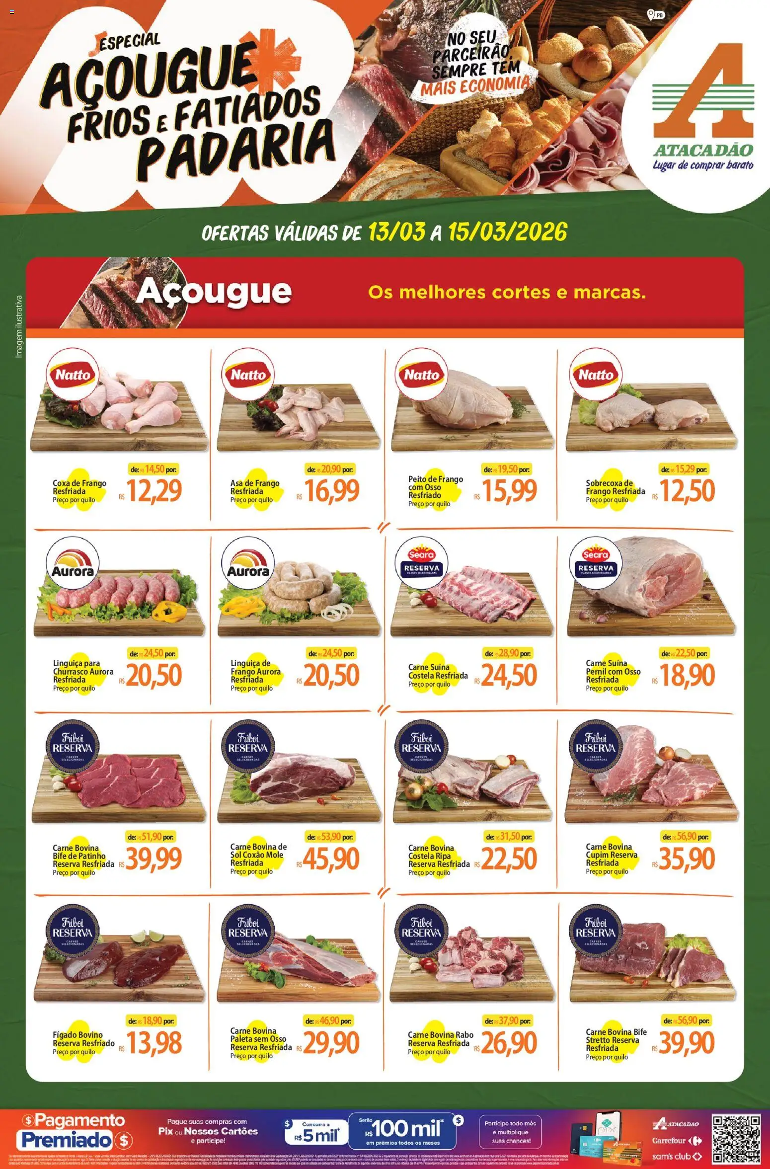 Pré-Visualização do folheto "Atacadão ofertas - PB" da loja Atacadão válido a partir de 13/03/2026