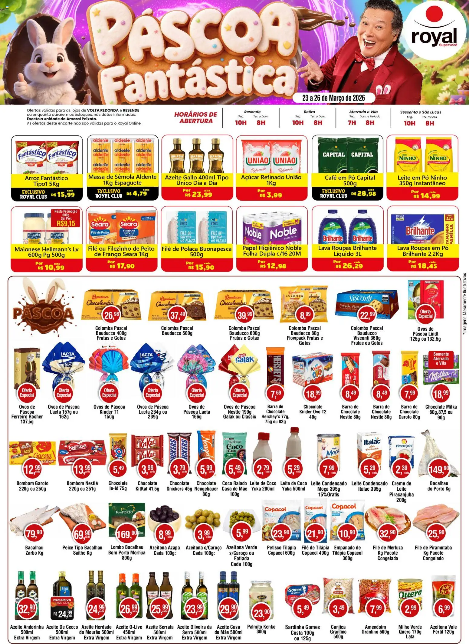 Pré-Visualização do folheto "Royal Supermercados ofertas Semanal" da loja Royal Supermercados válido a partir de 23/03/2026