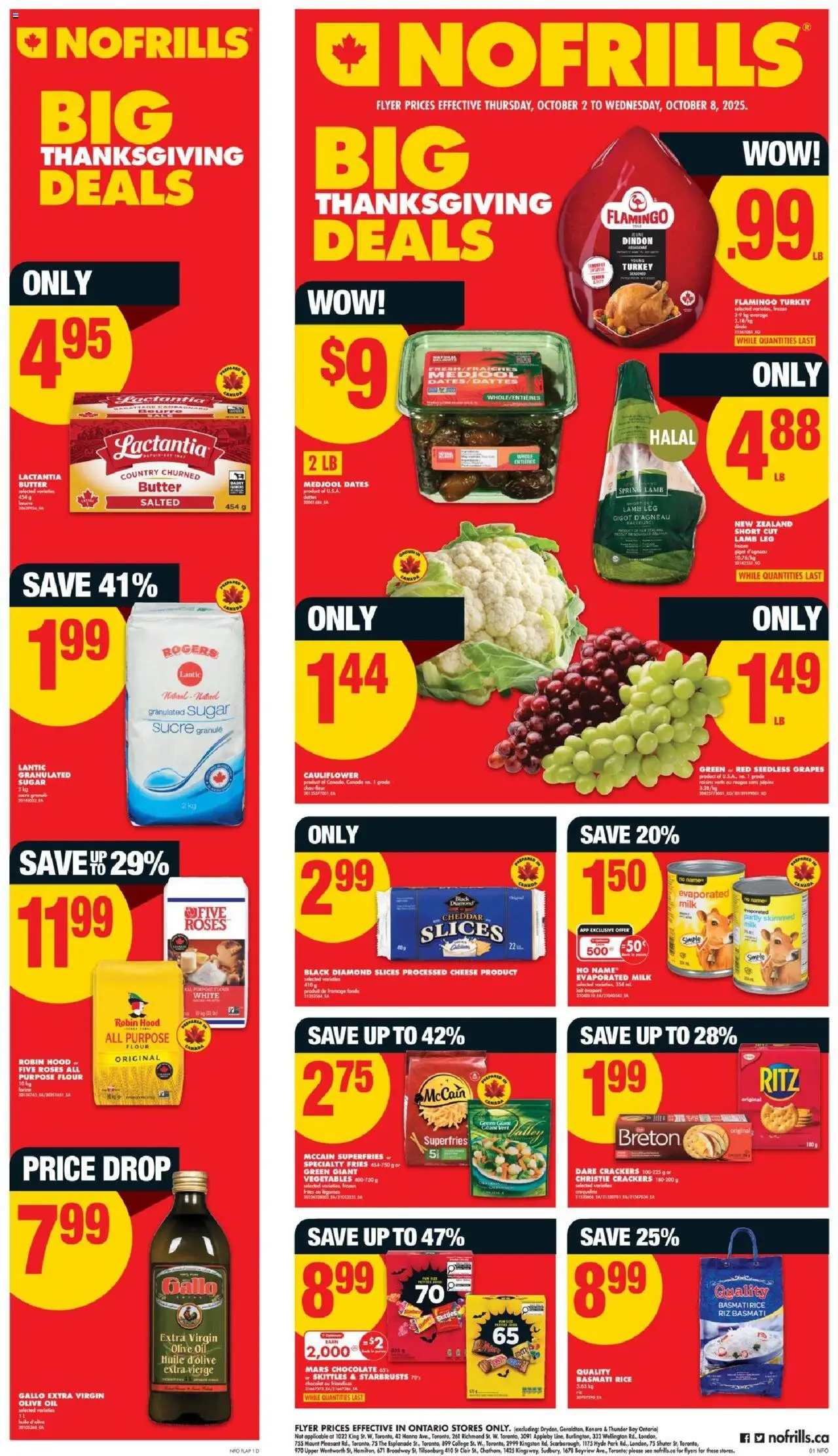 No Frills flyer valid from Oct 02, 2025 - page number 1