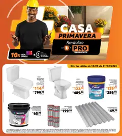 Pré-Visualização do folheto "Ofertas Pro" da loja Telhanorte válido a partir de 18/09/2025