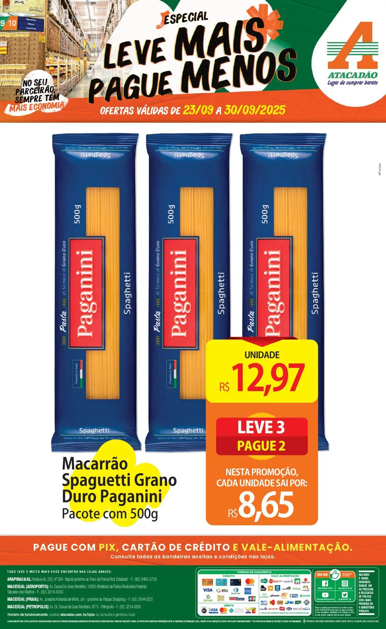 Atacadão folheto "Ofertas - AL" válido a partir de 23/09/2025 - número de página 1