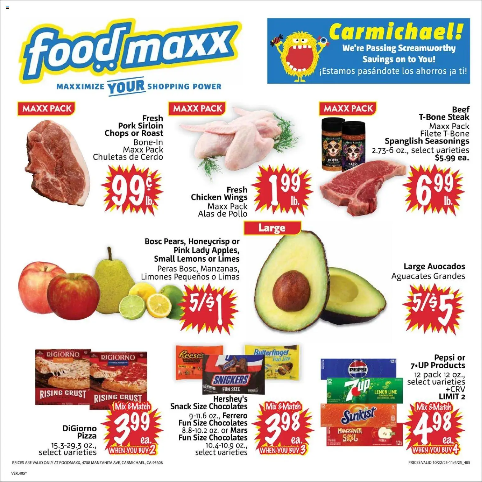 FoodMaxx Weekly Ad from 10/22/2025 - Flyer - Page number 1