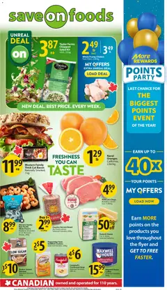Preview of leaflet Save on foods weekly flyer / circulaire from shop Save on foods is valid from Mar 05, 2026