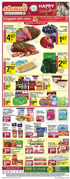 Ad Preview of Shaw's Weekly Ad from 11/28/2025 | Page: 1