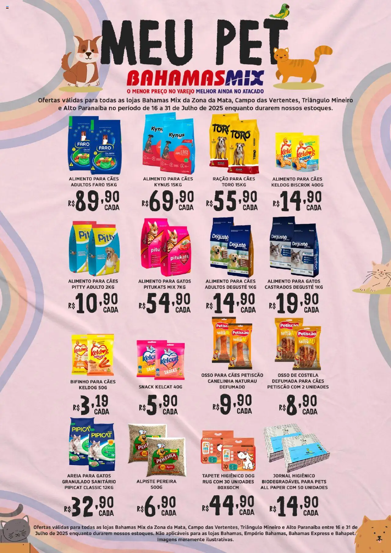 Bahamas Mix folheto "Ofertas Meu Pet" válido a partir de 16/07/2025 - número de página 1