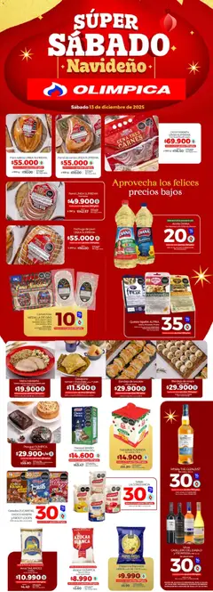  Vista previa del prospecto Super sábado navideño del almacen Olímpica válida del 13/12/2025 al 13/12/2025