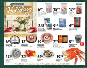 Ad Preview of Cash Wise Taste of the Holidays from 11/16/2025