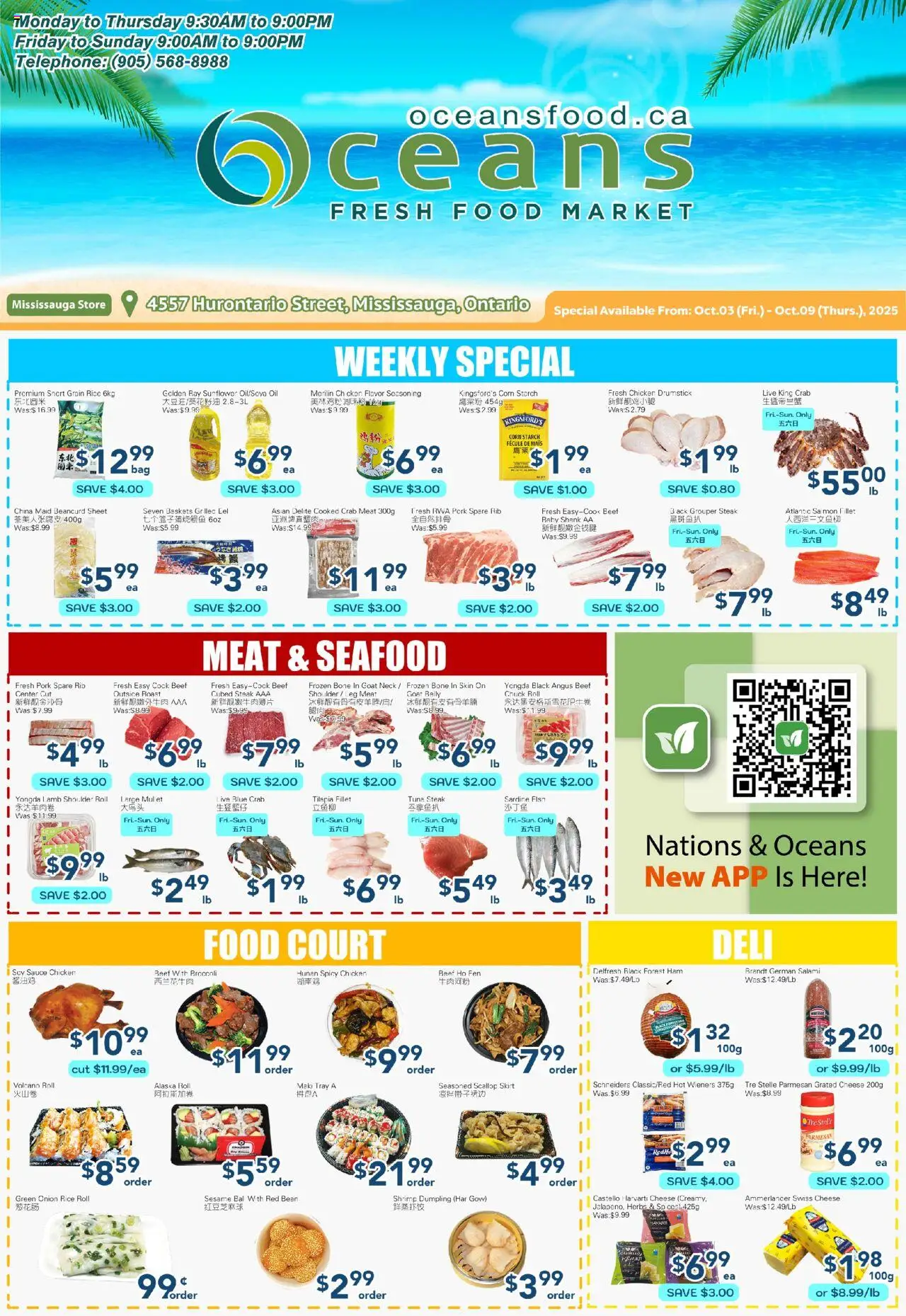 Oceans flyer valid from Oct 03, 2025 - page number 1