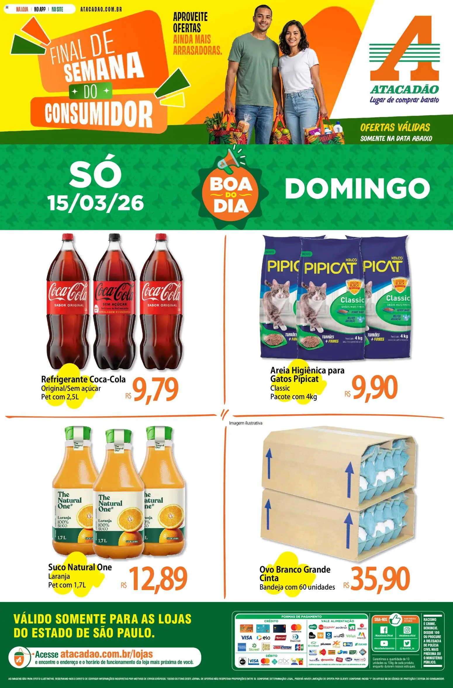 Pré-Visualização do folheto "Atacadão ofertas - SP" da loja Atacadão válido a partir de 15/03/2026