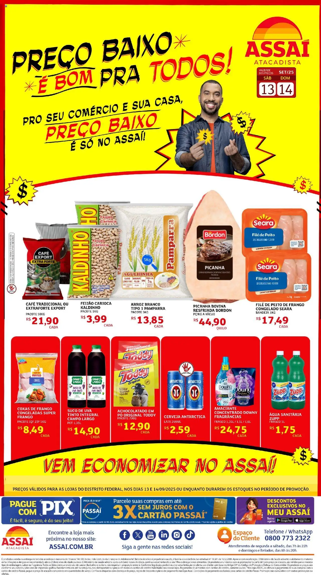 Assaí Atacadista folheto "Encarte - DF" válido a partir de 13/09/2025 - número de página 1