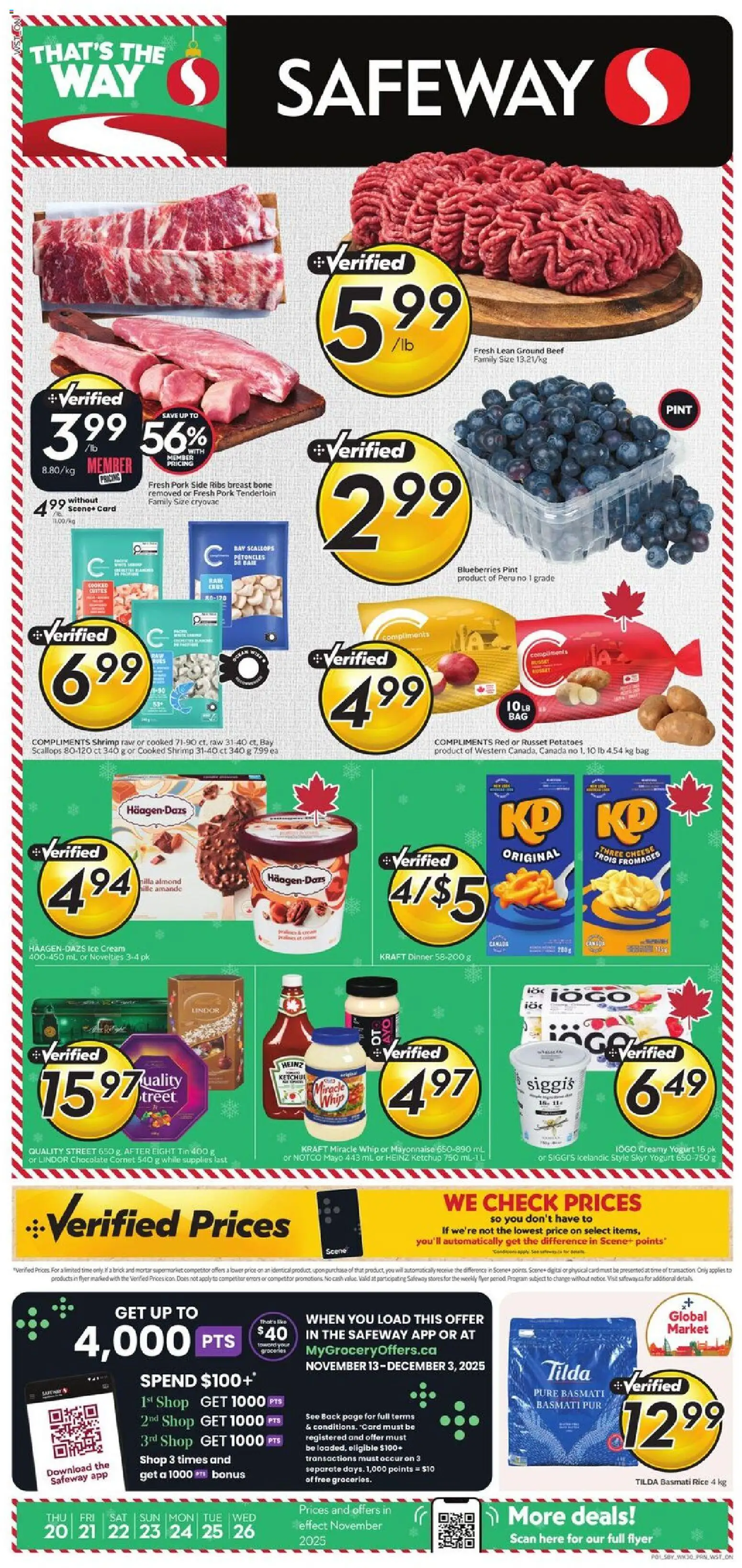 Preview of leaflet Weekly flyer / circulaire from shop Safeway is valid from Nov 20, 2025