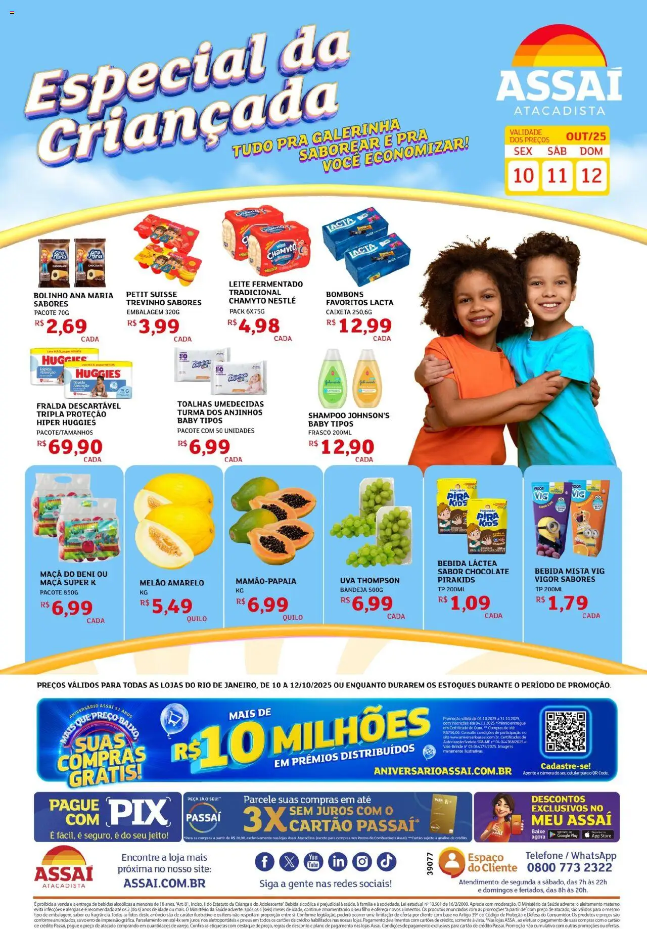 Assaí Atacadista folheto "Encarte - RJ" válido a partir de 10/10/2025 - número de página 1