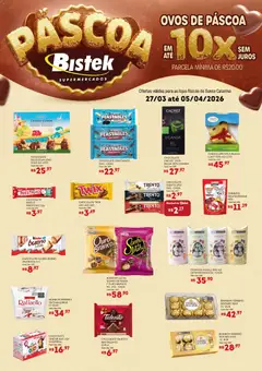 Pré-Visualização do folheto "Bistek Supermercados ofertas Páscoa" da loja Bistek Supermercados válido a partir de 27/03/2026