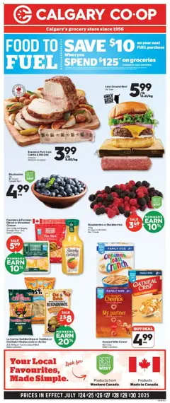 Un aperçu du dépliant Weekly flyer / circulaire du magasin Calgary Co-op est valide à partir 24 juill. 2025