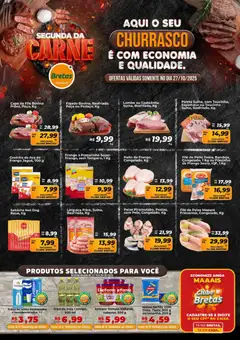 Pré-Visualização do folheto "Ofertas Carne e Horti" da loja Bretas válido a partir de 27/10/2025