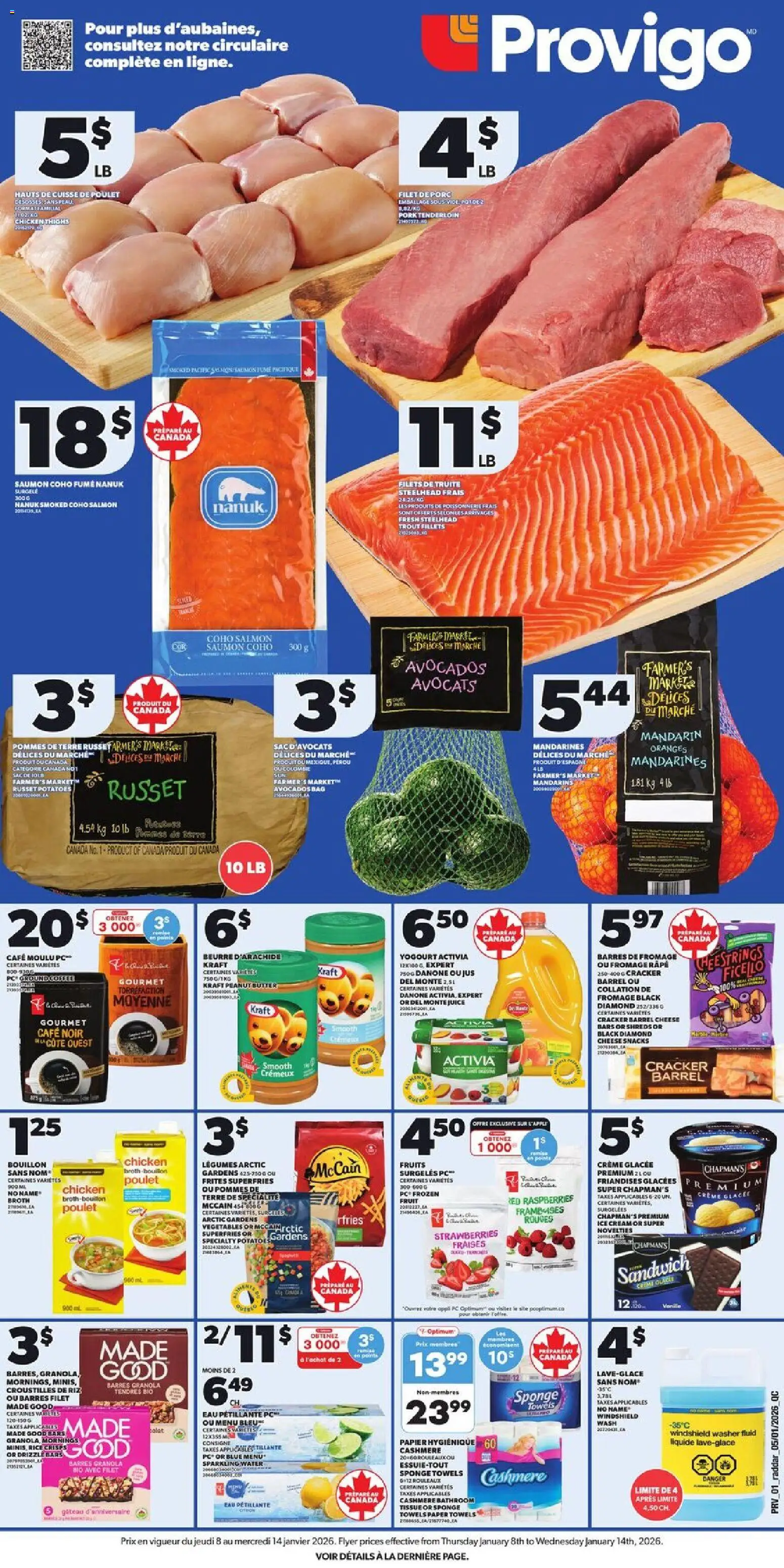 Preview of leaflet Weekly flyer / circulaire from shop Provigo is valid from Jan 08, 2026