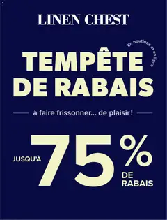 Preview of leaflet Circulaire from shop Linen Chest is valid from Jan 28, 2026
