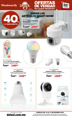 Vista previa las ofertas de la tienda Del Sol y Woolworth - Buen Fin desde el 13/11/2025 | Página: 18