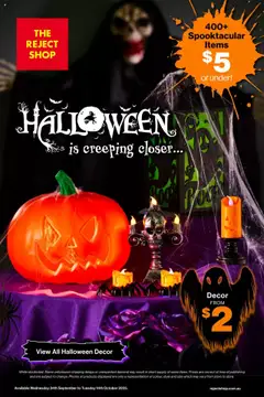 Preview of catalogue Catalogue from shop The Reject Shop valid 24/09/2025