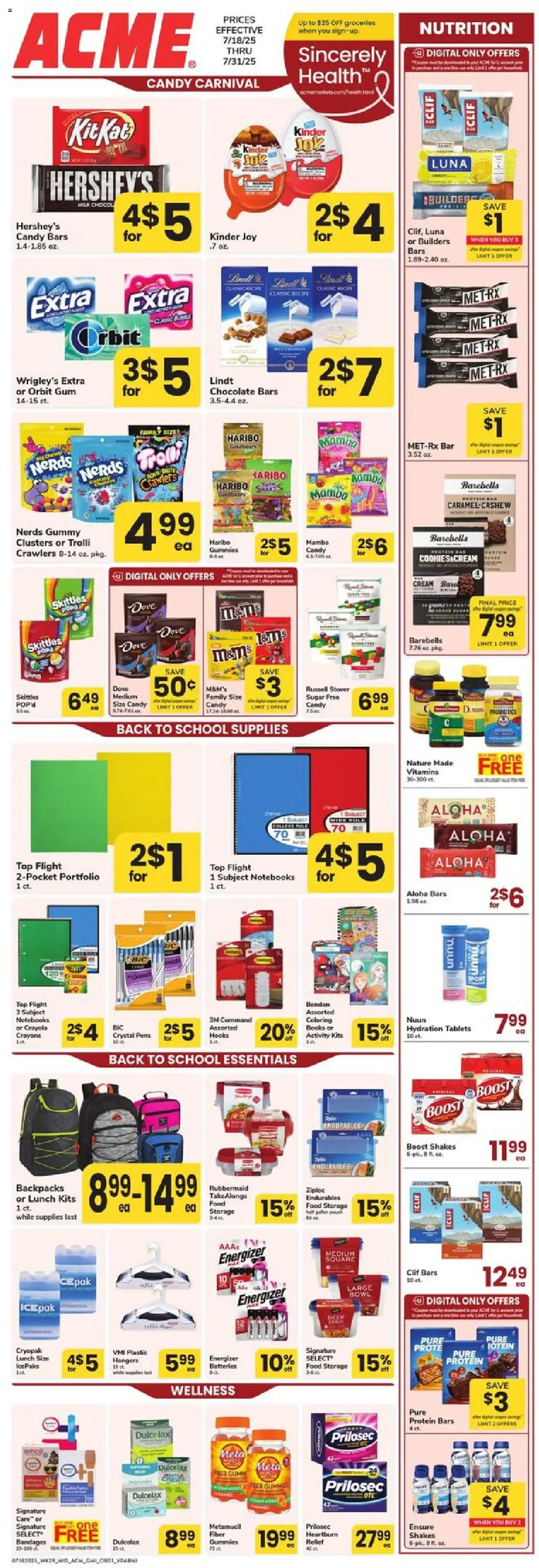 Acme Ad from 07/18/2025 - Circular, Flyer - Page number 1