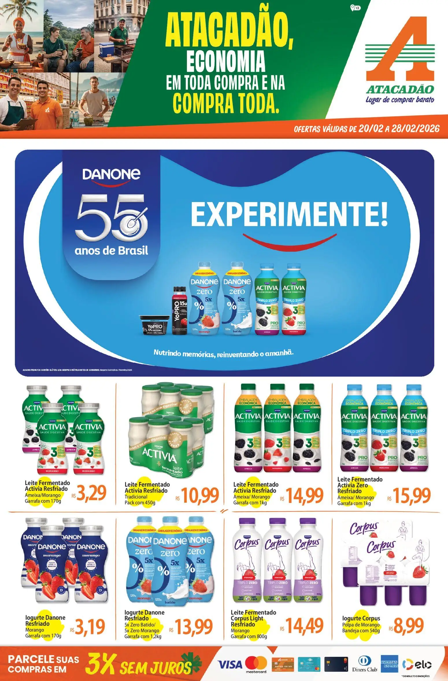 Pré-Visualização do folheto "Ofertas - CE" da loja Atacadão válido a partir de 20/02/2026