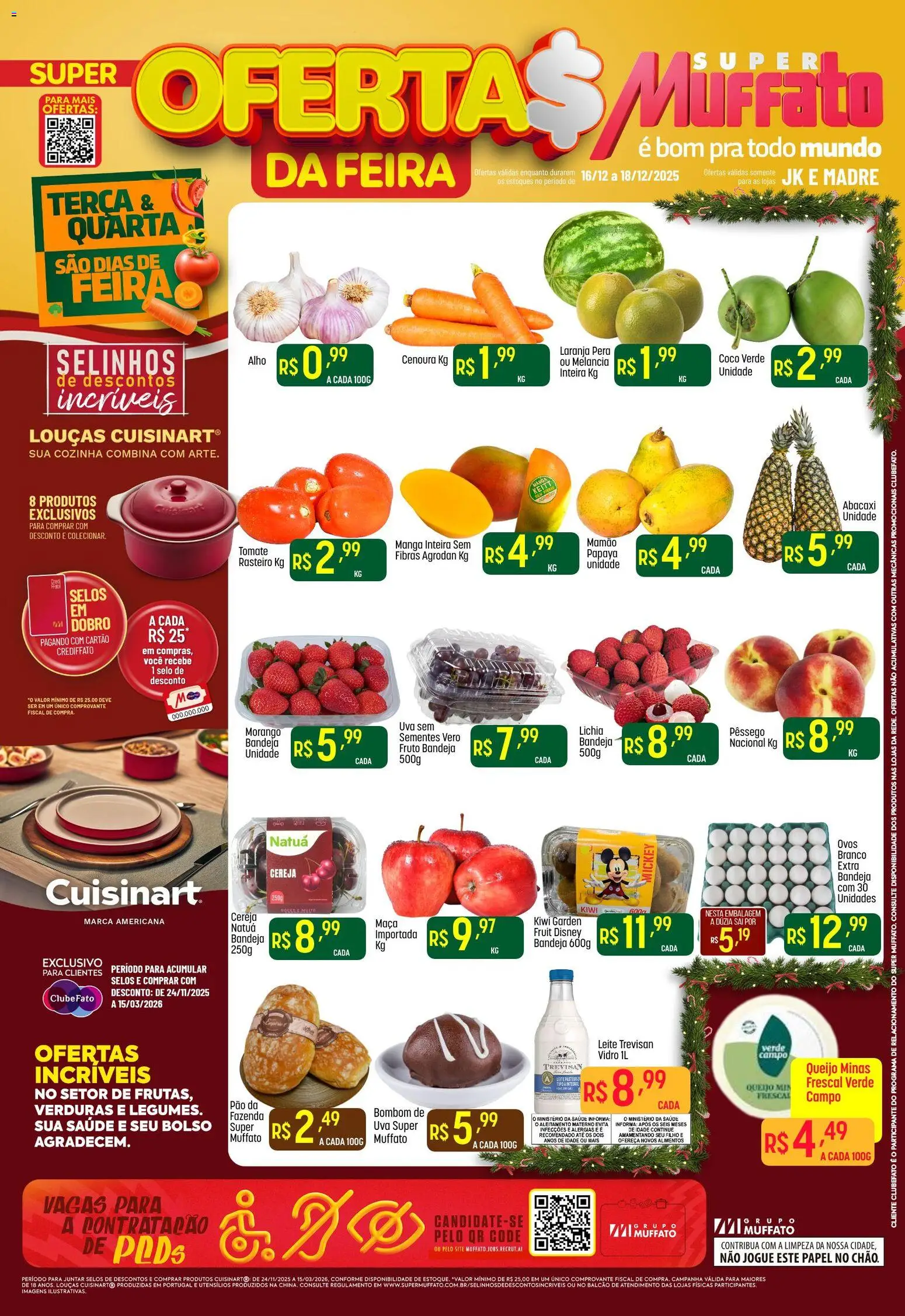 Pré-Visualização do folheto "Ofertas Feira" da loja Super Muffato válido a partir de 16/12/2025