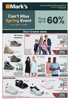 Preview of leaflet Mark's weekly flyer / circulaire from shop Mark's is valid from Apr 09, 2026