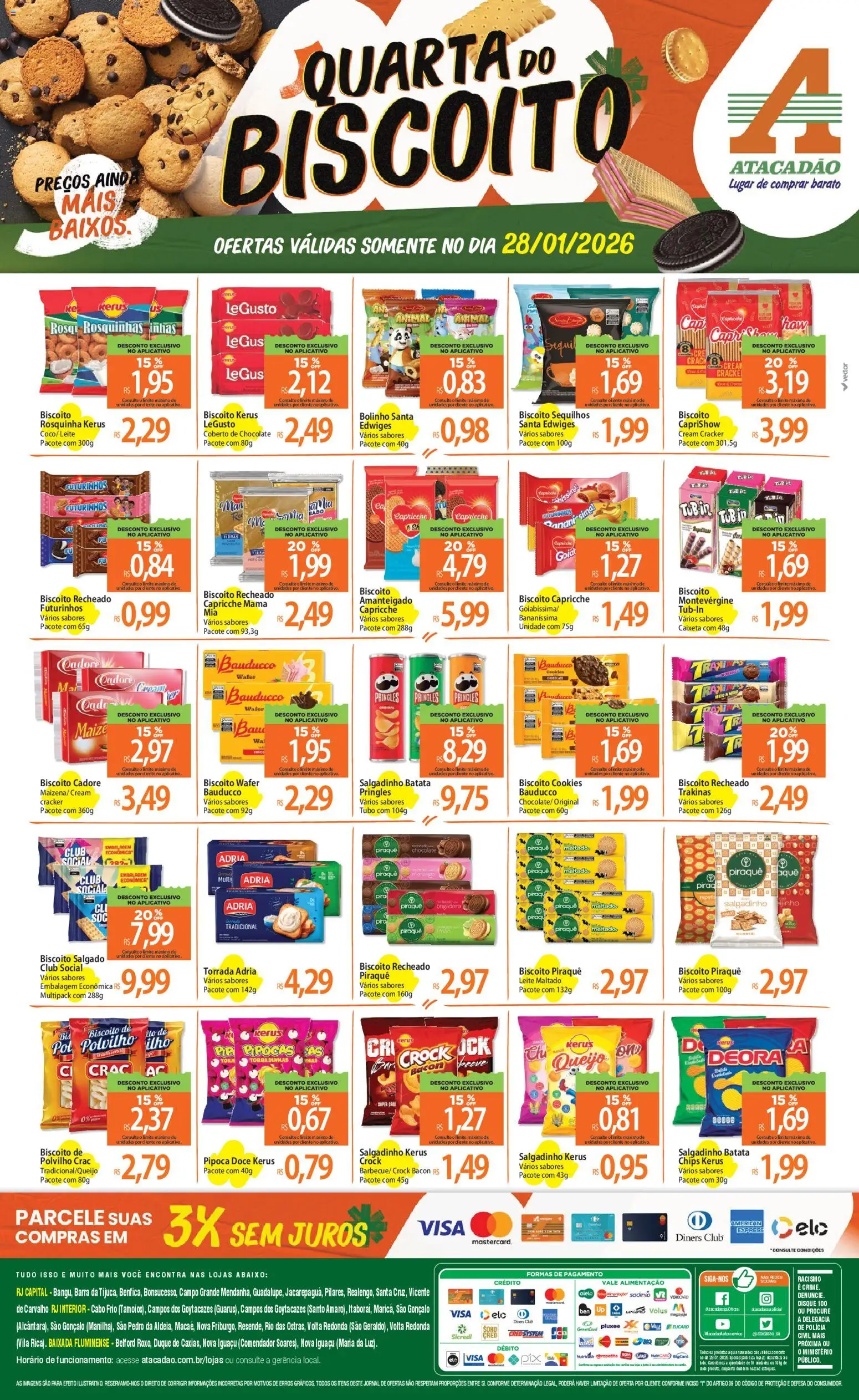 Pré-Visualização do folheto "Ofertas - RJ" da loja Atacadão válido a partir de 28/01/2026