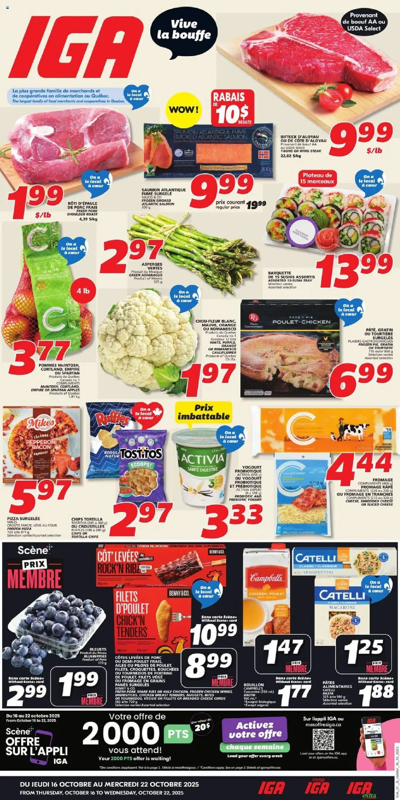 IGA flyer valid from Oct 16, 2025 - page number 1