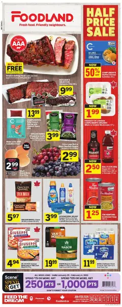 Preview of leaflet Weekly flyer / circulaire from shop Foodland is valid from Jan 29, 2026