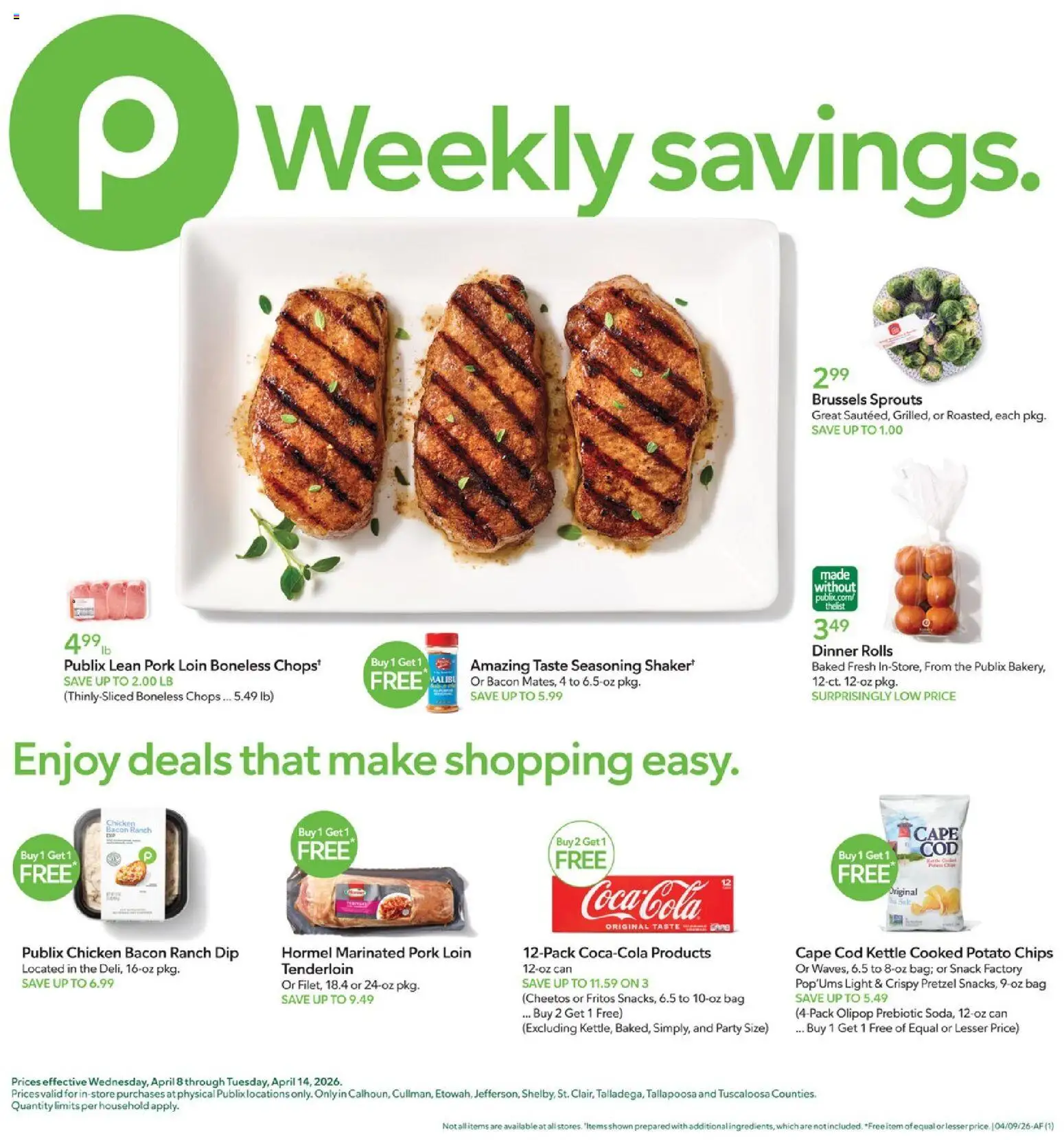 Ad Preview of Publix Publix Weekly Ad from 04/08/2026