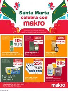  Vista previa del prospecto Sta Marta celebra con Makro del almacen Makro válida del 09/02/2026 al 13/02/2026