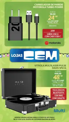 Pré-Visualização do folheto "Ofertas atuais" da loja Lojas Cem válido a partir de 01/12/2025 | Página: 55